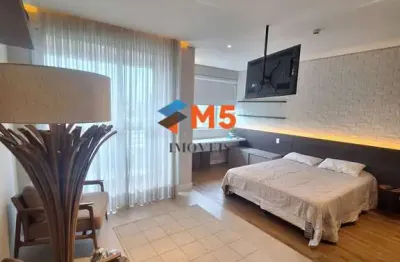 Kitnet / stúdio para alugar na avenida dos parques, tamboré, santana de parnaíba, 45 m2 por r$ 4.300