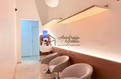 Sala comercial 23m² com lavabo privativo - banheiro coletivo e sala de espera