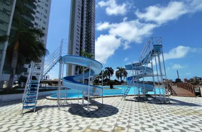 Luau de ponta negra, todo mobiliado, 56m, 2 dormitórios, andar alto