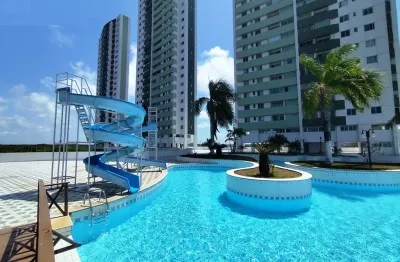 Alugo, 56m, 2/4, andar alto, 2 vagas cobertas, Ponta Negra, Natal