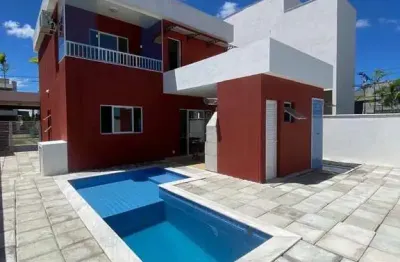 Casa em condomínio fechado com 3 quartos à venda na estrada da cascalheira, s/n, 12, limoeiro, camaçari, 200 m2 por r$ 850.000