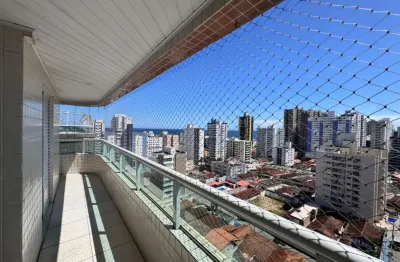 Apartamento para venda em praia grande, guilhermina, 3 dormitórios, 3 suítes, 1 banheiro, 2 vagas