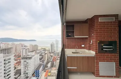 Apartamento para venda em praia grande, guilhermina, 2 dormitórios, 2 suítes, 1 banheiro, 2 vagas