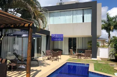 Casa em condomínio para venda em camaçari, alphaville litoral norte 1, 4 dormitórios, 4 suítes, 7 banheiros, 2 vagas