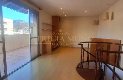 Cobertura duplex para venda em rio de janeiro, botafogo, 2 dormitórios, 1 suíte, 4 banheiros, 1 vaga