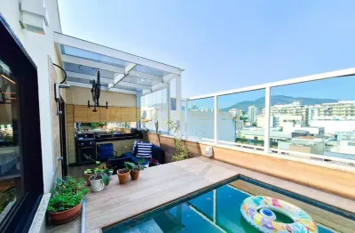 Cobertura duplex para venda em rio de janeiro, botafogo, 3 dormitórios, 2 suítes, 3 banheiros, 2 vagas