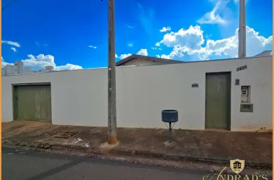 Casa para Locação em Barretos, América, 2 dormitórios, 1 banheiro, 2 vagas