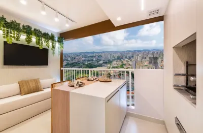 3 dorms (suíte) + varanda gourmet com churrasqueira a carvão e 2 vagas demarcadas — campestre, santo andré