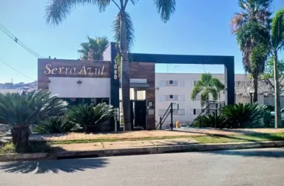Apartamento térreo com 2 dormitórios no condomínio serra azul, zona norte. segurança e lazer.