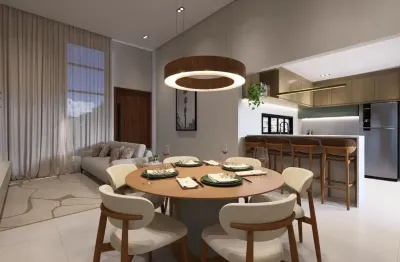 Belíssima casa com 3 suítes e piscina no condomínio Reserva Ipanema.