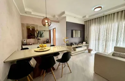 Apartamento com 3 dormitórios à venda, 80 m² por r$ 490.000,00 - vila machado - jacareí/sp