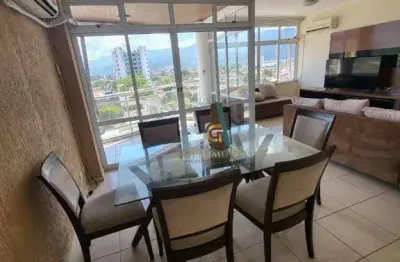Apartamento com 3 dormitórios para alugar, 150 m² por r$ 6.030/mês - praia das palmeiras - caraguatatuba/sp