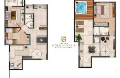Apartamento duplex com 3 dormitórios à venda, 111 m² por r$ 800.000,00 - jardim coleginho - jacareí/sp