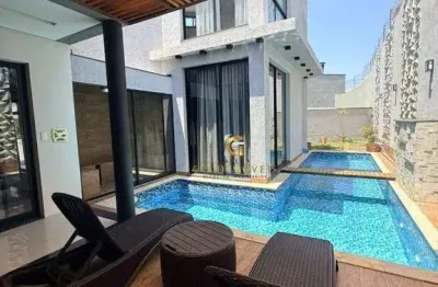 Casa com 3 dormitórios, 290 m² - venda por r$ 2.300.000 ou aluguel por r$ 14.100/mês - condomínio residencial tecoara - taubaté/sp