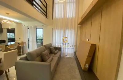 Loft com 1 dormitório, 94 m² - venda por R$ 1.150.000 ou aluguel por R$ 9.890/mês - Parque Residencial Aquarius - São José dos Campos/SP