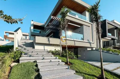 Sobrado com 4 dormitórios à venda, 495 m² por r$ 4.200.000,00 - condomínio residencial alphaville i - são josé dos campos/sp