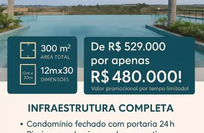 Terreno no vitality home & resort, lote com 300m² , em um dos empreendimentos mais completos da região.