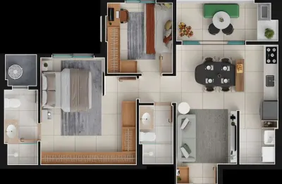 Apartamento com 2 quartos à venda na Avenida São João, 76, Alto da Glória, Goiânia