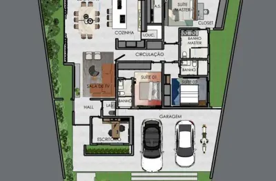 Casa com 3 quartos à venda na Rua dos Cedros, Jardins Bolonha, Senador Canedo