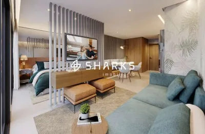 Flat com 1 quarto à venda na Avenida Deputado Jamel Cecílio, Jardim Goiás, Goiânia