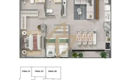 Apartamento com 2 quartos à venda na Rua 12-A, Vila São João, Goiânia