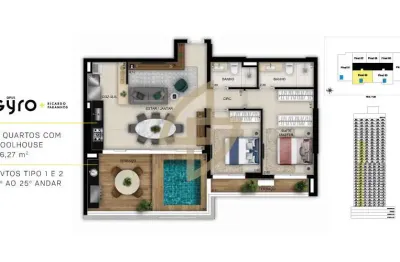 Apartamento com 2 quartos à venda na Rua 1128, Setor Marista, Goiânia