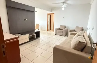 Apartamento semimobiliado para locação no edifício bandeirantes, centro .