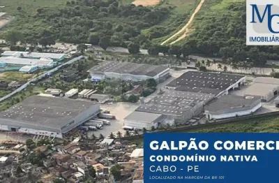 Galpão cond. nativa 1.140 m² - indústria para alugar no bairro santo agostinho em cabo de santo agostinho/pe
