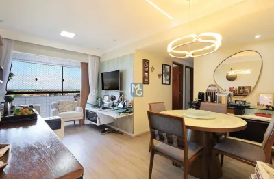 Belo apartamento de 64m quadrados com 3 quartos - lazer completo