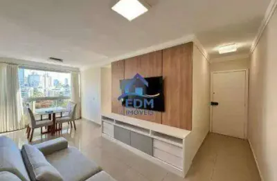 Cobertura linear de 2 quartos com suíte e 3 vagas para alugar no luxemburgo – 110m², completa e mobiliada