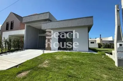 Casa de alto padrão em condomínio fechado – 4 suítes, espaço gourmet completo e porcelanato de primeira !!!