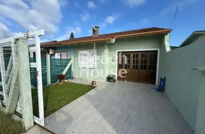 Charme e conforto no balneário presidente – casa com 3 dormitórios, anexo, lareira, espaço gourmet e semi mobiliada !!!