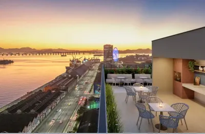 Lançamento no porto maravilha - farol da guanabara residencial - alto potencial de valorização - vista eterna para baía