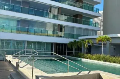 Aluguel lindo apartamento quarto e sala 44m2 nascente andar alto mobiliado vista mar infra completa ed. duetto barra vaga coberta r$ 5.383,30 c/taxas