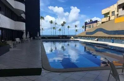 Apartamento / flat 2/4, 1 suíte ,  frente mar , orla de armação , 75,50m , 2 vagas soltas