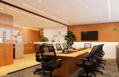 Conjunto comercial mobiliado para alugar  - vila olímpia - 187m².