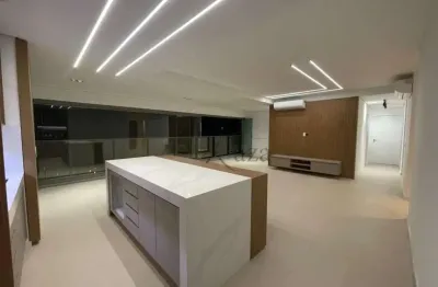 Apartamento locação novo,  semi mobiliado, em predio alto padrão parque global 142 m² 3 suites