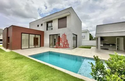 Casa de condomínio em Cotia, com 4 suítes, piscina iluminada - Casa de Alto Padr