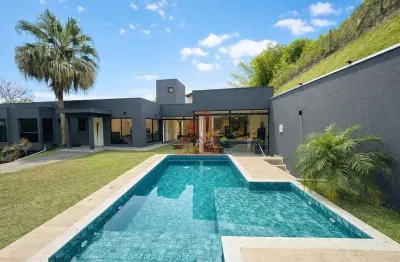 Casa térrea moderna no Condomínio Parque das Artes – 4 dormitórios, 3 suítes, pi