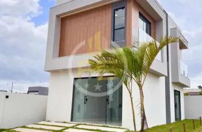 Casa em condomínio para venda em camaçari, parque nascente do rio capivara, 3 dormitórios, 3 suítes, 4 banheiros, 2 vagas