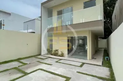 Casa para Venda em Lauro de Freitas, Pitangueiras, 3 dormitórios, 3 suítes, 3 banheiros, 3 vagas