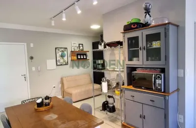 Apartamento 50m² com demi-suíte e sacada com churrasqueira