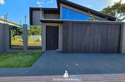 Casa térrea de alto padrão no carandá- excelente localização no bairro vila nascente- piscina