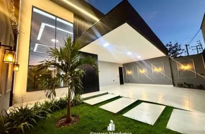 Belíssima casa térrea de alto padrão no jardim das nações - 3 suítes e piscina aquecida!