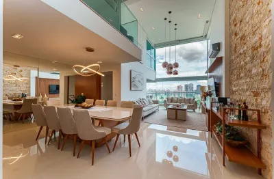 Apartamento incrível, em andar altíssimo, na melhor localização do brooklin, com 3 suítes, 3 vagas e totalmente mobiliado!
