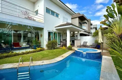 Casa em condomínio de luxo e lazer completo no tamboré, santana de parnaíba-sp.