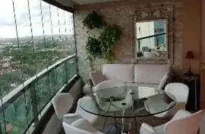 Apartamento luxuoso em poço da panela ed. sitio aguas claras com 3 suites, 3 vagas, recife