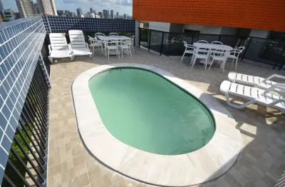 Apartamento para venda ed. studio parque amorim, 35m2, 1 vaga, recife-pe