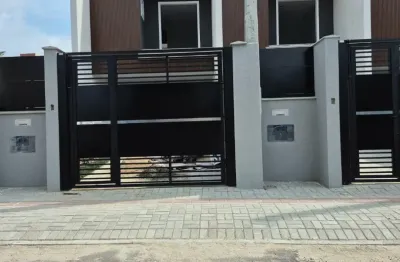 Moderno sobrado novo luxo/1suíte+2dorm/2vagas/125m2/7mtfundos/estudapermuta50%negocio/glória/joinville.sc