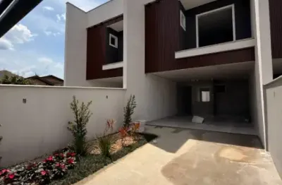 Moderno sobrado novo luxo/1suíte+2dorm/2vagas/125m2/7mtfundos/estudapermuta50%negocio/glória/joinville.sc